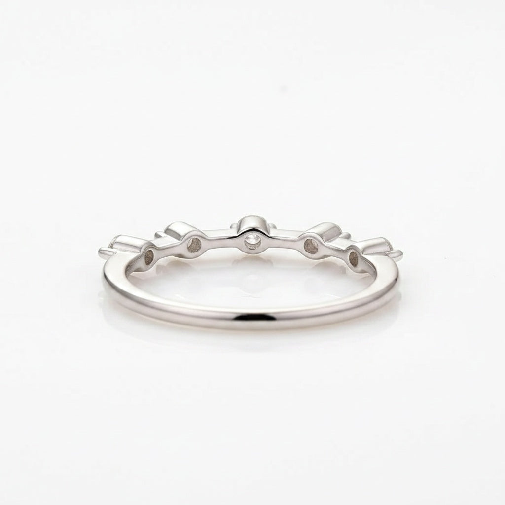 Aurevyn 0.2 Ct Round Cut Women's Wedding Band