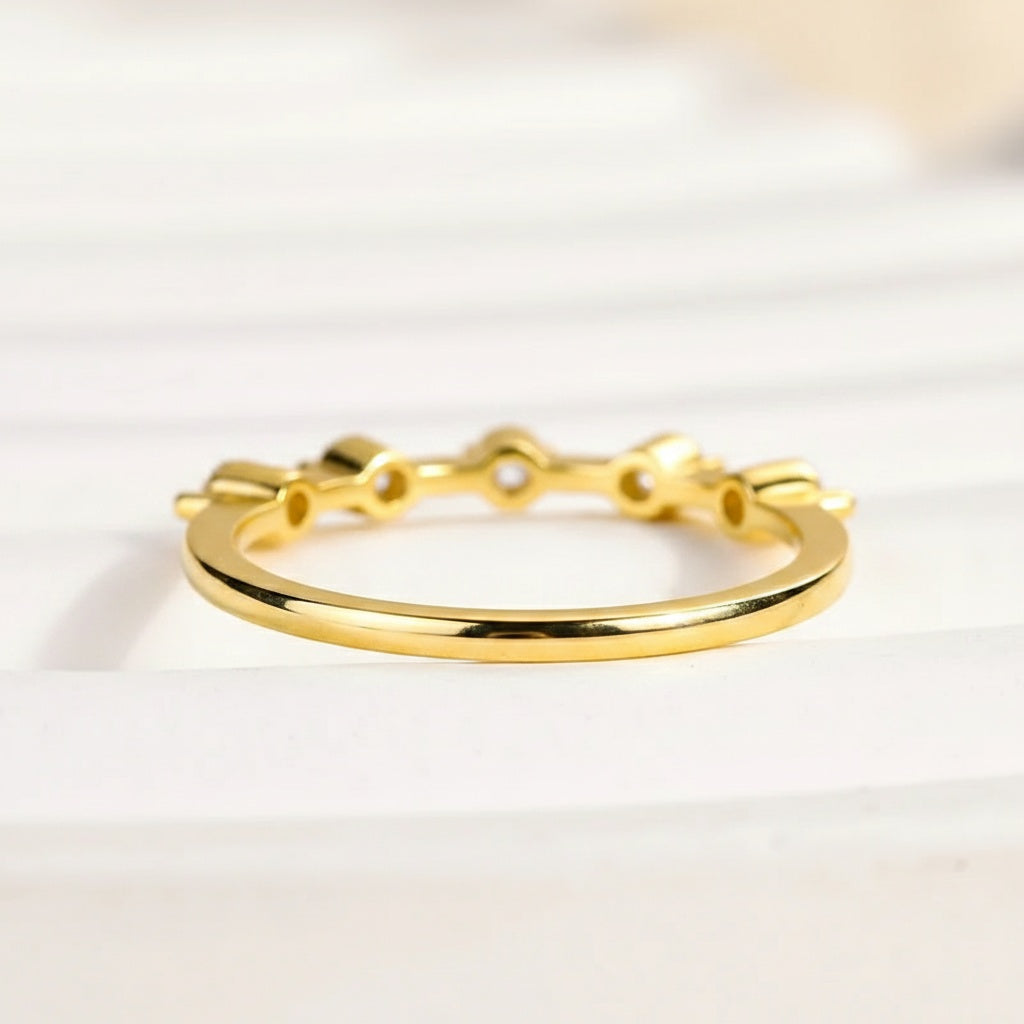 Aurevyn 0.2 Ct Yellow Gold Women's Wedding Band