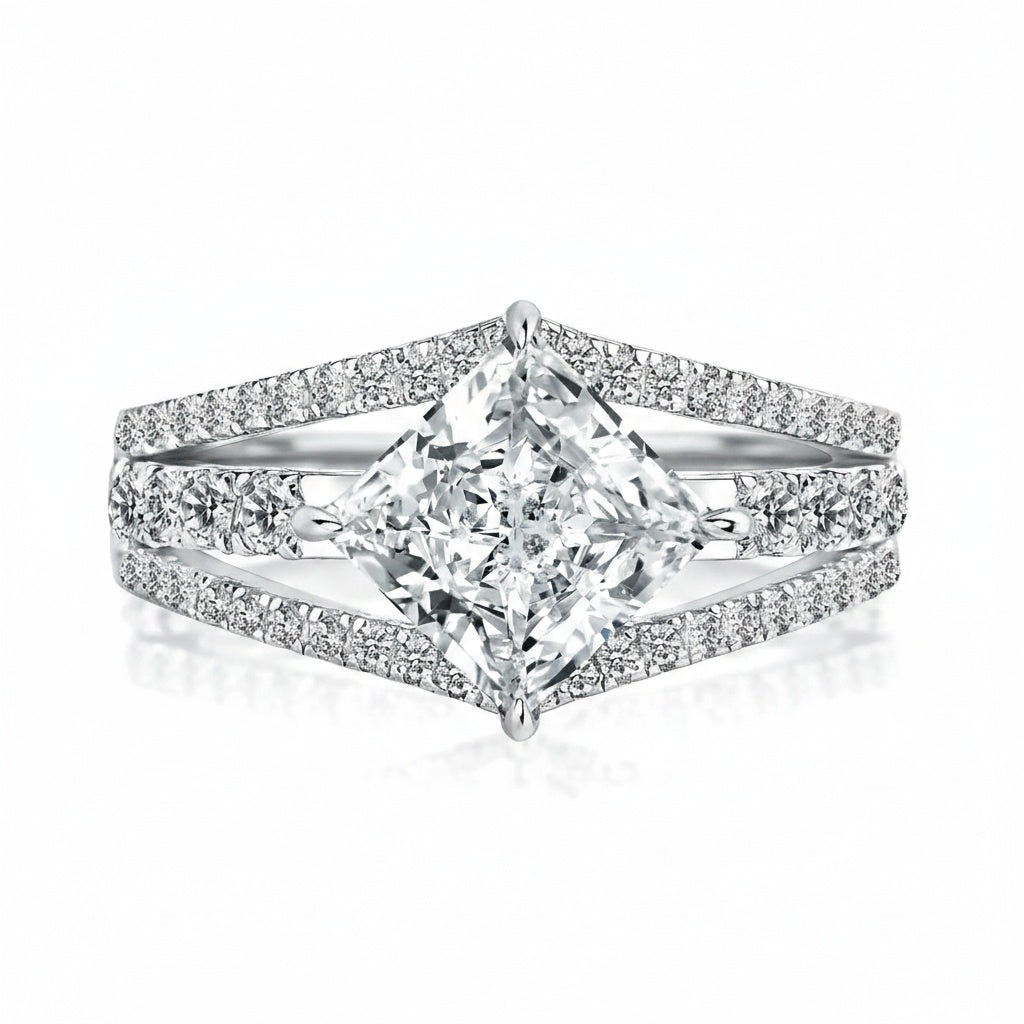 Aurevyn 2.0 Ct Princess Cut Travel Ring