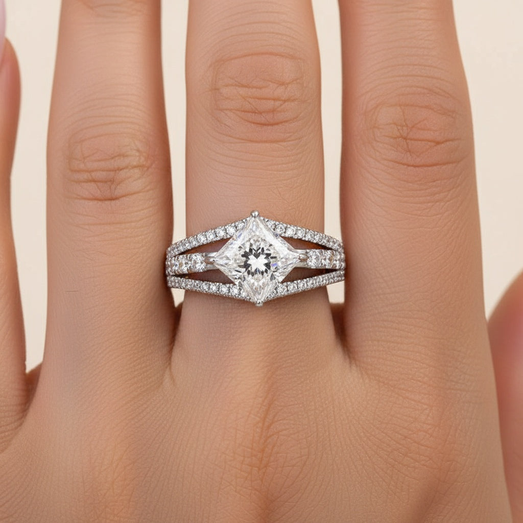 Aurevyn 2.0 Ct Princess Cut Travel Ring