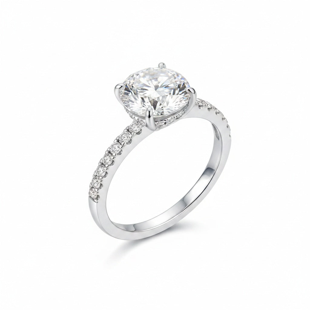 Aurevyn 2.0 Ct Round Cut Promise Ring For Women