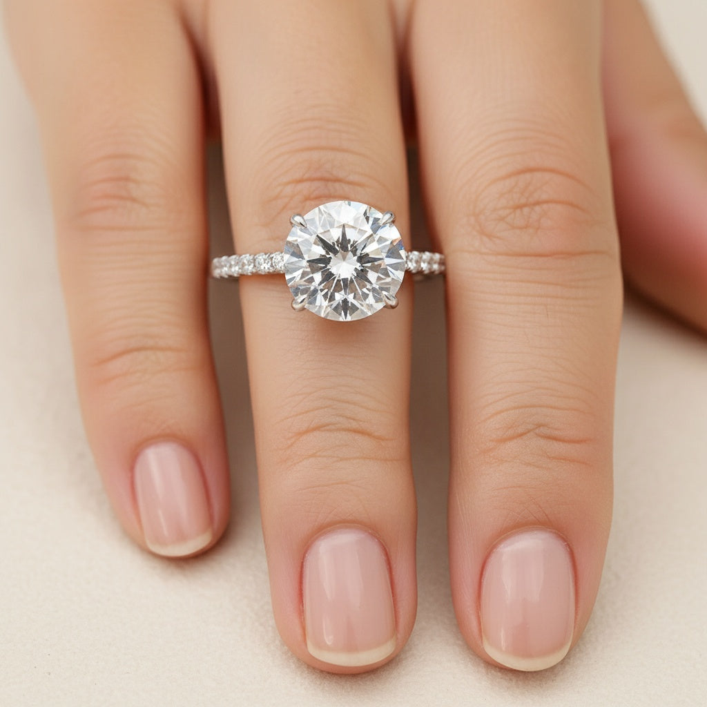 Aurevyn 2.0 Ct Round Cut Promise Ring For Women