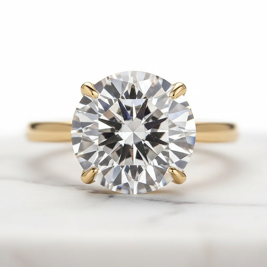 Aurevyn 2.0 Ct Round Cut Wedding Ring Set For Women