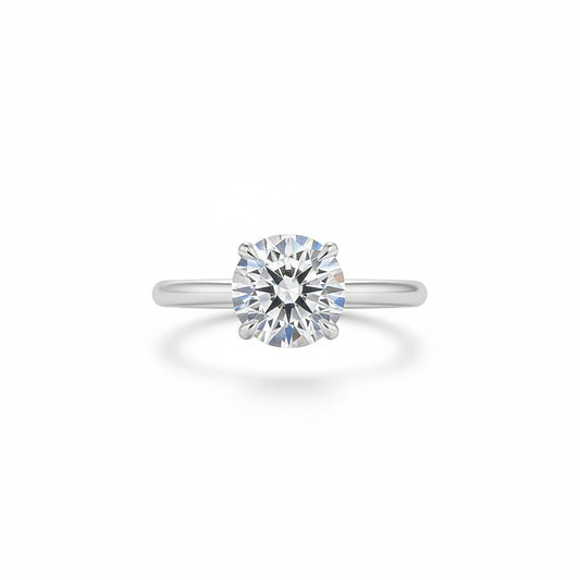 Aurevyn 2.0~4.0 Ct Round Cut White Gold Promise Ring