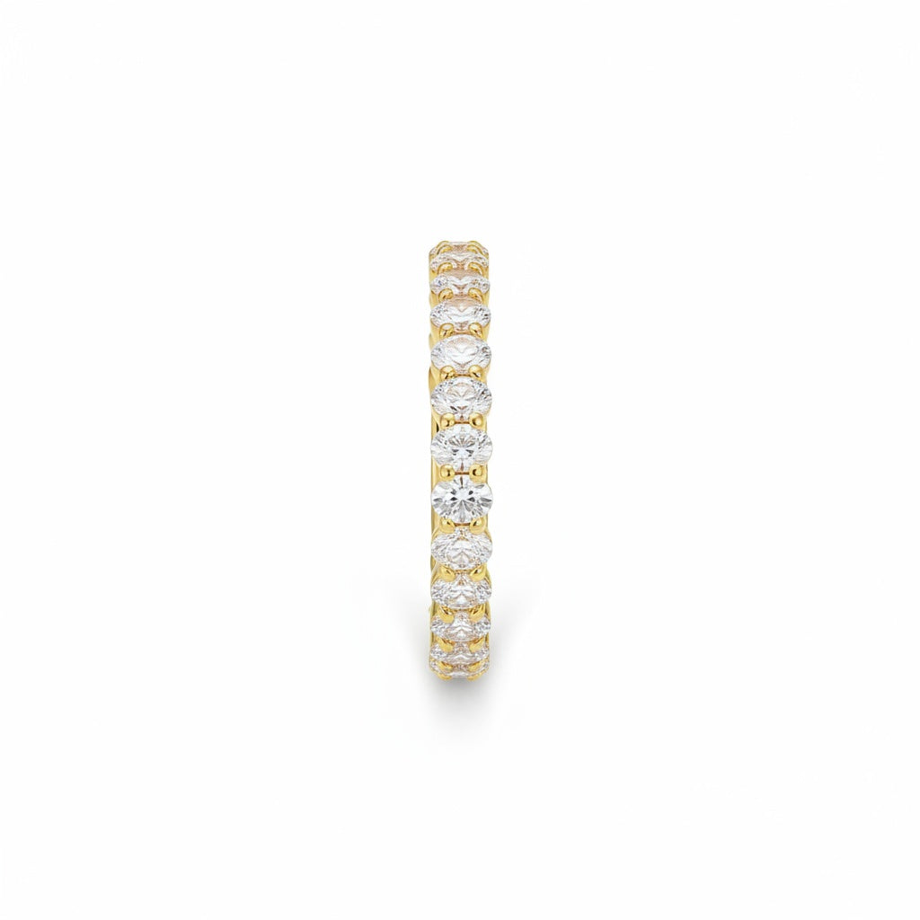 Aurevyn 3.0 Ct Oval Cut Full Wedding Band for Women