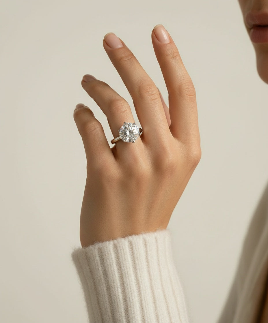 Aurevyn Céleste Solitaire Ring
