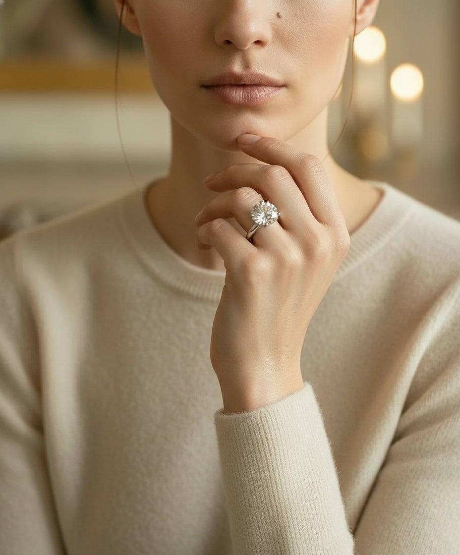 Aurevyn Céleste Solitaire Ring
