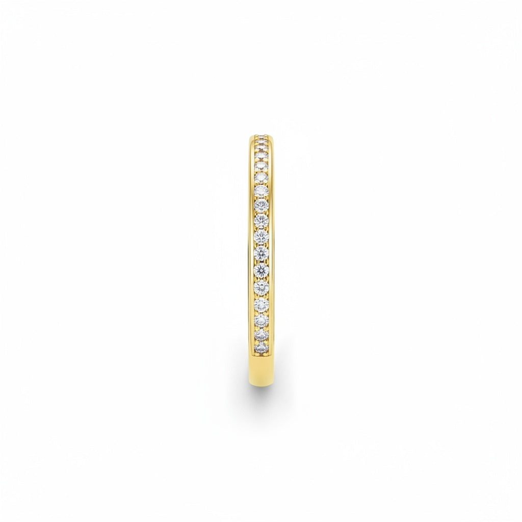 Aurevyn Channel Set Eternity Moissanite Diamond Wedding Band