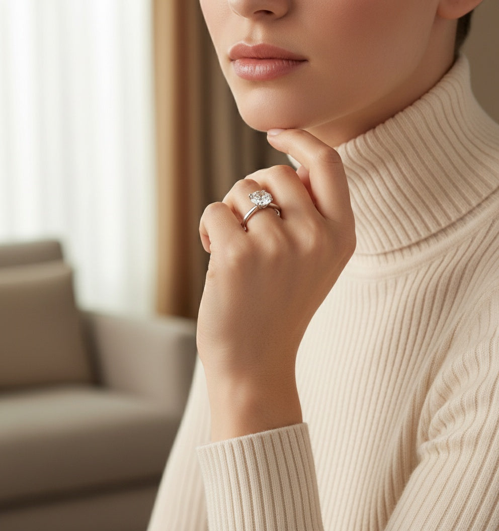 Aurevyn Étoile Solitaire Ring