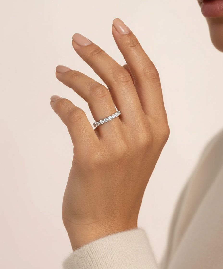 Aurevyn Pavé Eternity Band