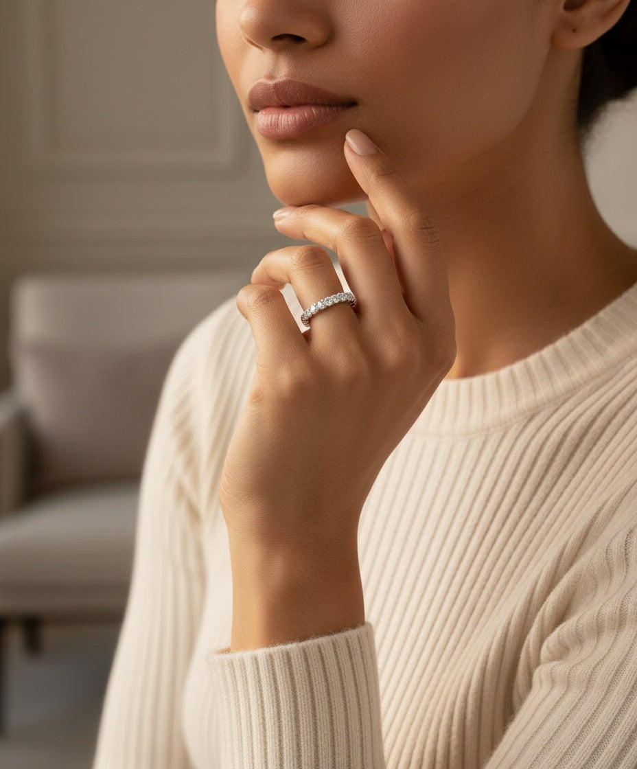 Aurevyn Pavé Eternity Band