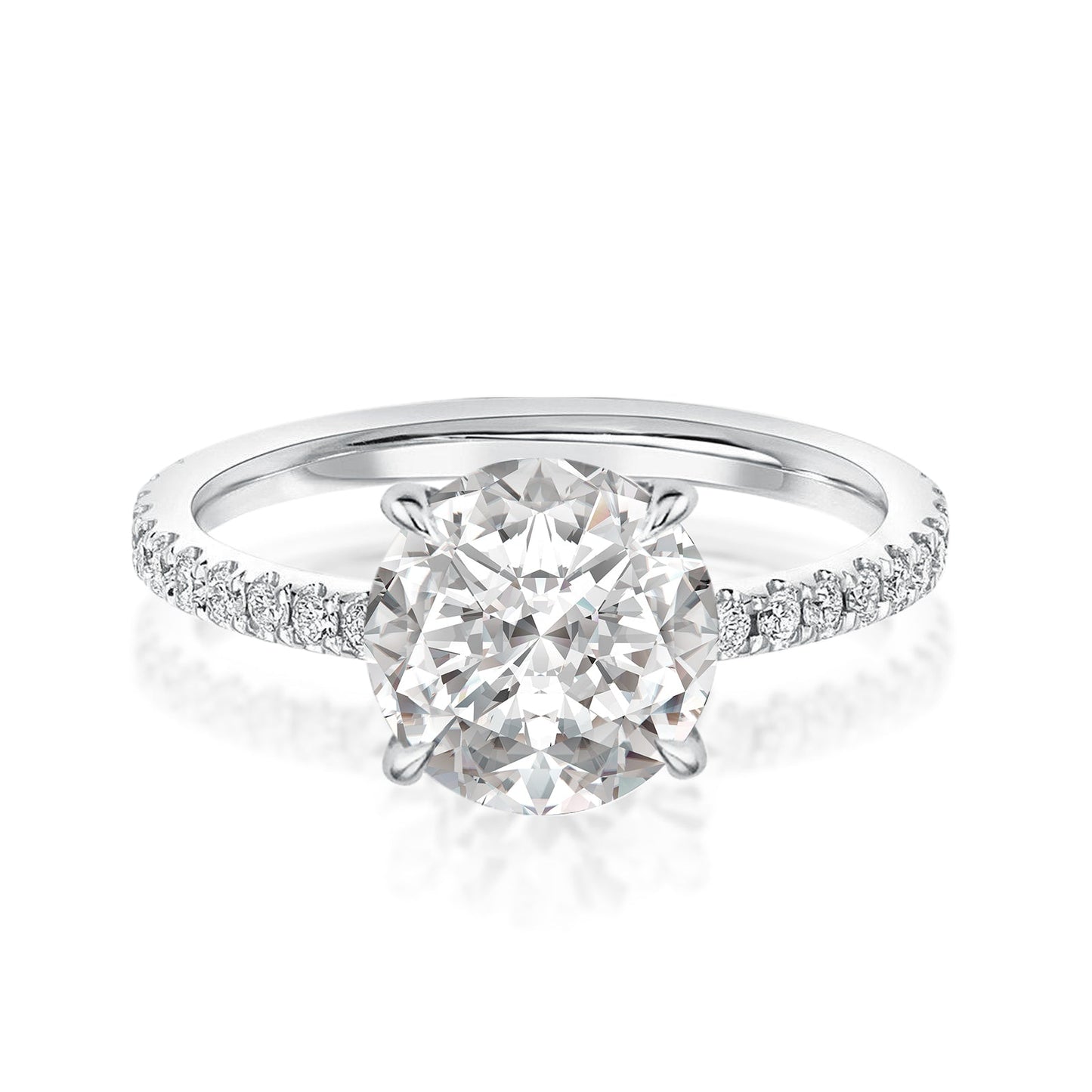Aurevyn 2.0 Ct Round Cut Promise Ring For Women