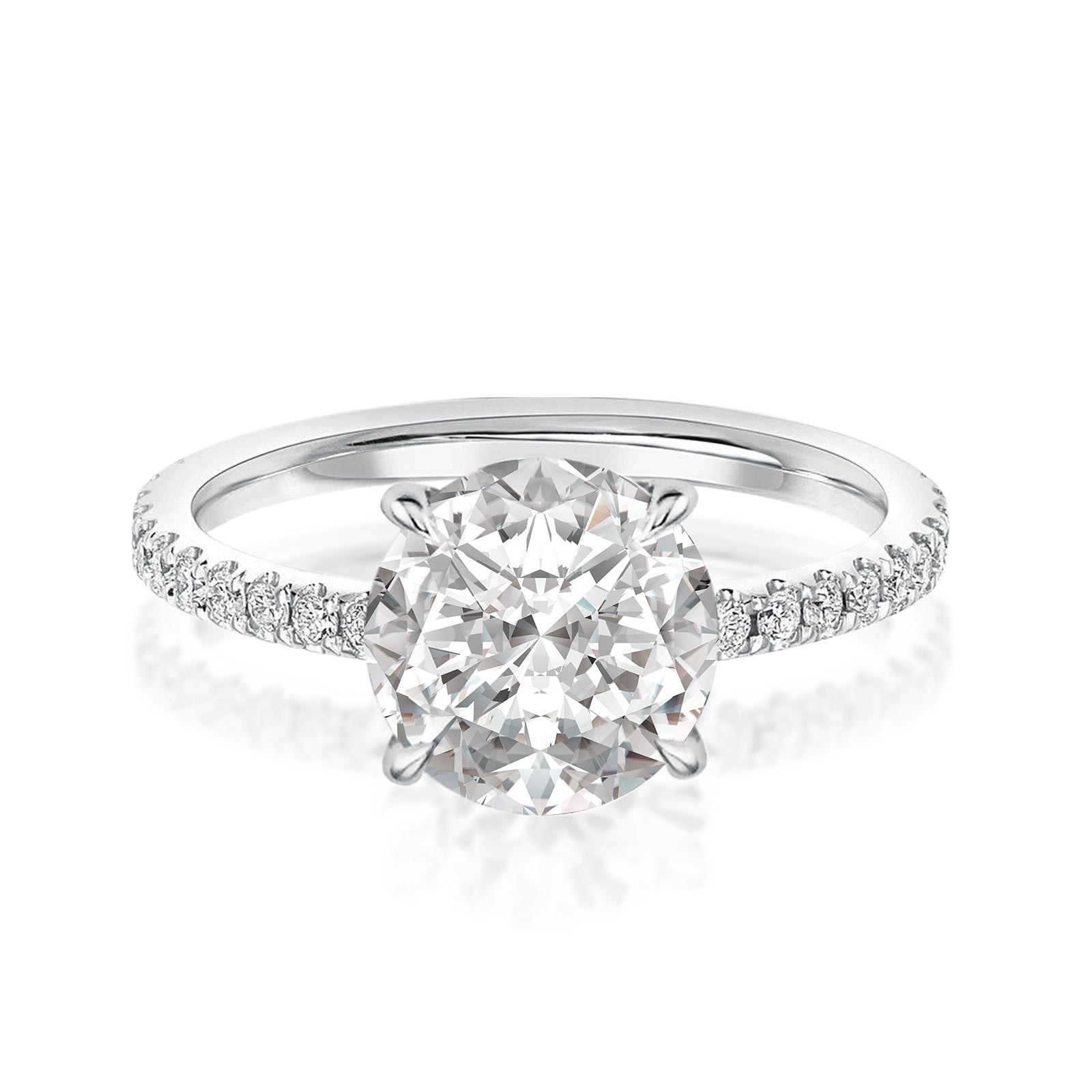 Aurevyn 2.0 Ct Round Cut Promise Ring For Women