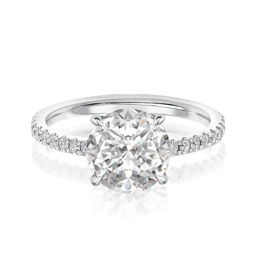 Aurevyn 2.0 Ct Round Cut Promise Ring For Women