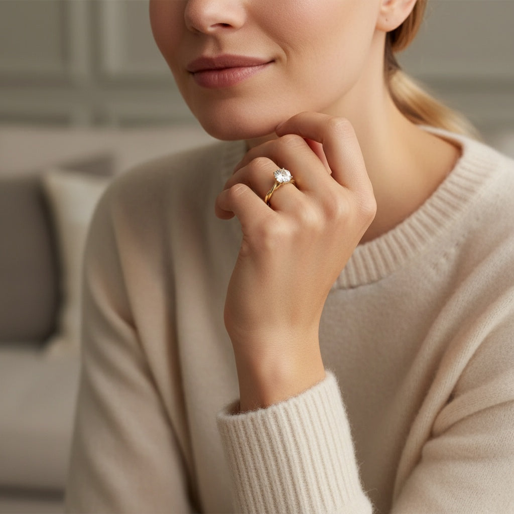 Aurevyn Soleil Twisted Solitaire